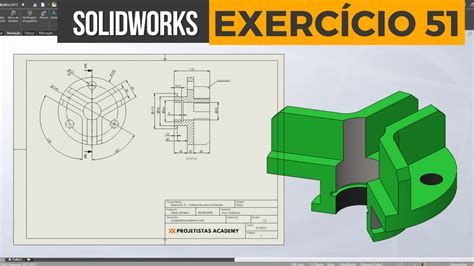 Exerc Cio Solidworks Para Iniciantes Comandos B Sicos Youtube