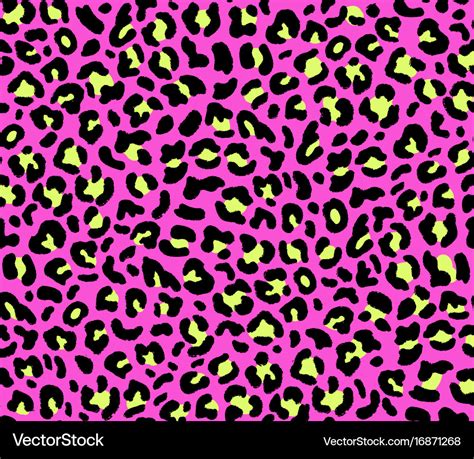 Seamless Pink Leopard Pattern Royalty Free Vector Image