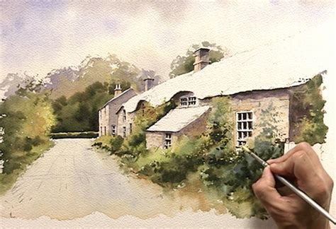 Practicing Watercolor Buildings in the Idyllic English Countryside ...