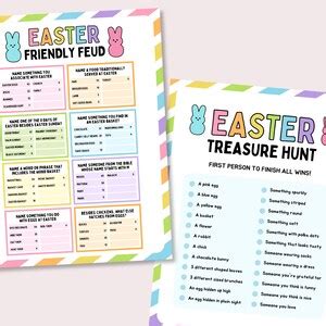 Easter Party Games Bundle, Easter Family Games, Printable Easter Party ...