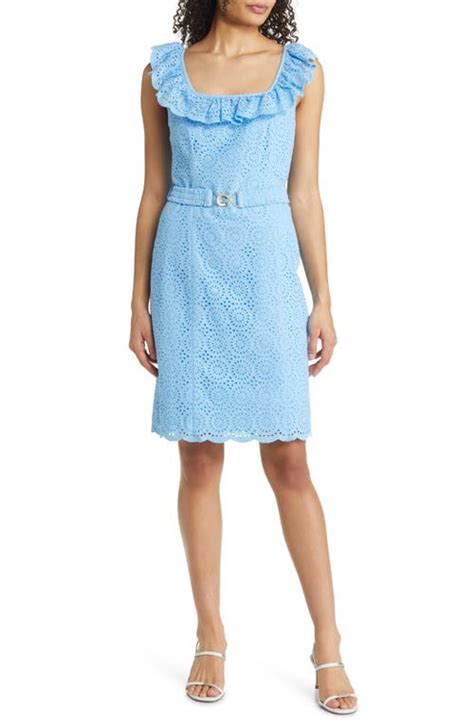 Lilly Pulitzer Ryan Eyelet Shift Dress Editorialist