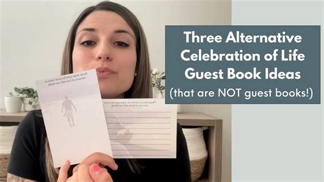 Celebration Of Life 3 Alternative Guest Book Ideas Youtube