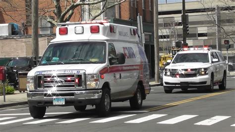 New Haven Ct Fire Department Emergency 3 And Amr Ambulance 7 Transporting Youtube