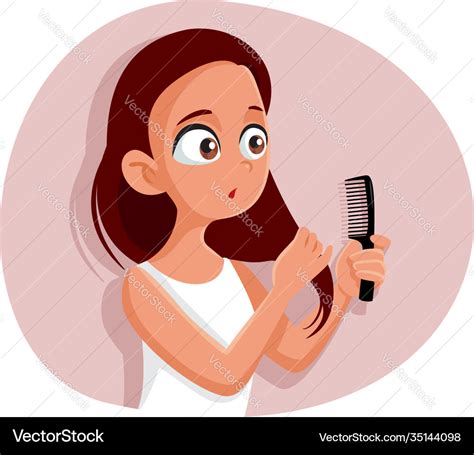 Brushing Hair Cartoon