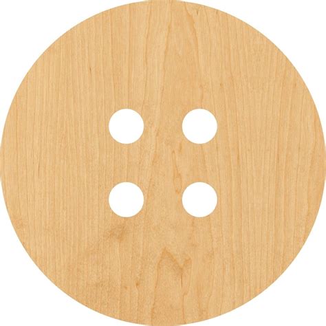 Button Wooden Laser Cut Out Shape Great For Crafting Etsy