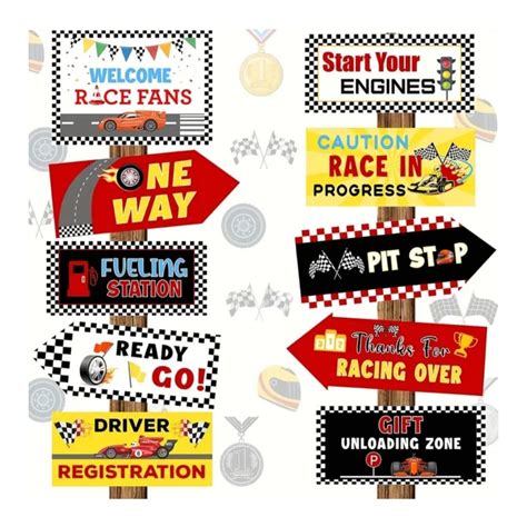 Racing Car Party Decorations 20 Piece Pretty Party Shop