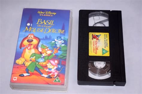 BASIL THE GREAT Mouse Detective VHS Walt Disney Classics Cassette Video