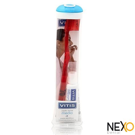 PACK CEPILLO VITIS MEDIO PASTA BLANQUEADORA ENVASE Nexo Dental