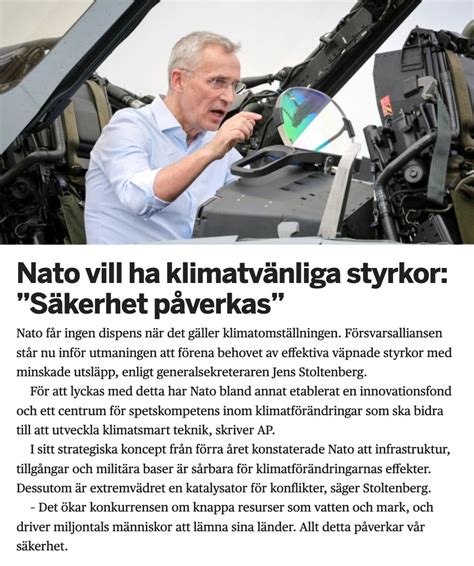 Markus Palmheim on Twitter RT GStrand45 Ett klimatneutralt Nato är