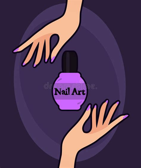 Nail Art. Vector Illustration Stock Vector - Illustration of nail ...