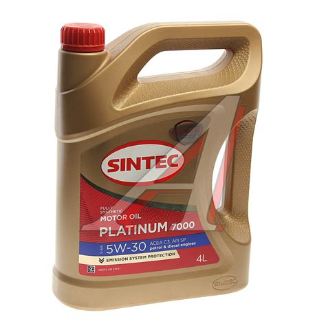 600149 Масло моторное Platinum 7000 C3/SP 5W30 синт.4л SINTEC - 600149 ...
