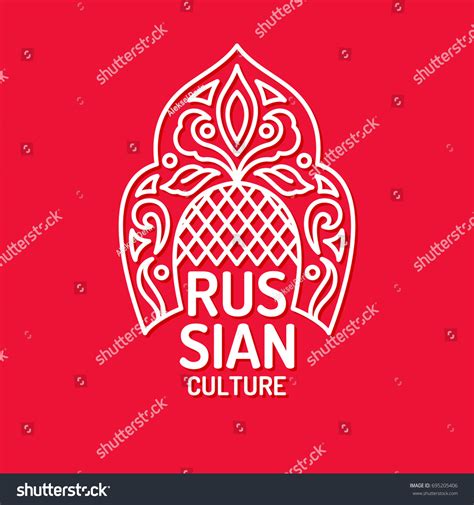 Vector Poster Russian Culture Isolated Images Stock Vector (Royalty ...