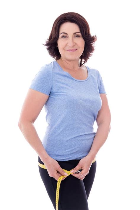 Sporty Mature Woman Doing Exercises At Home Active Lifestyle Years