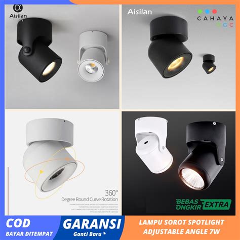 Jual Ready Cod Lampu Sorot Led Spotlight Nordic Adjustable Angle