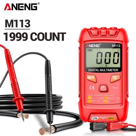 ANENG M113 1999 Counts Mini Multimeter Digital Inteligent AC DC Voltage