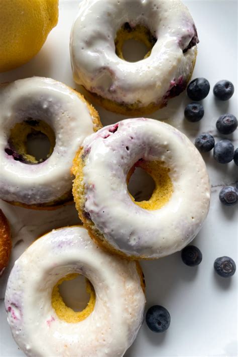 Baked Lemon Blueberry Donuts