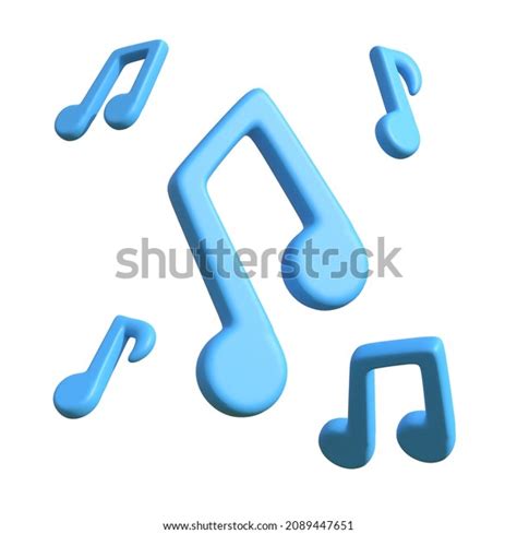 3d Illustration 3d Object Render Music Stock Illustration 2089447651 ...