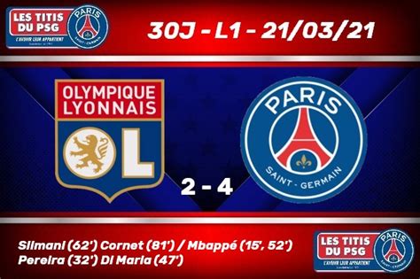 30j L1 Revivez En Images Ol Psg 2 4 Les Titis Du Psg