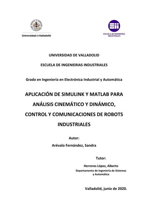 Pdf AplicaciÓn De Simulink Y Matlab Para AnÁlisis Dokumentips