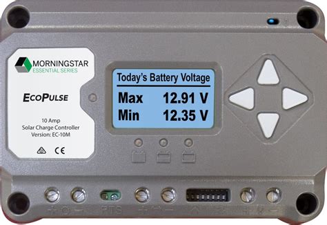 Morningstar Ecopulse Pwm Solar Regulator A V With Lcd Meter