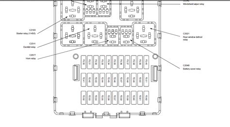 Cant Find The Fuse For The Cigarette Lighter On A Ford Focus Flight 2005 The Fuse Box Is