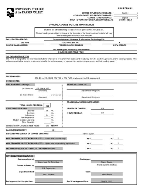 Fillable Online PAC Form Template Fax Email Print PdfFiller