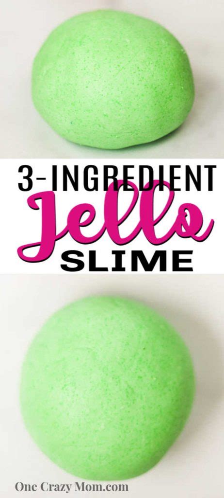 Jello Slime - edible jello slime with only 3 ingredients