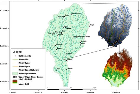 Extent Of The Upper Ogun River Basin Source Srtm Download Scientific Diagram