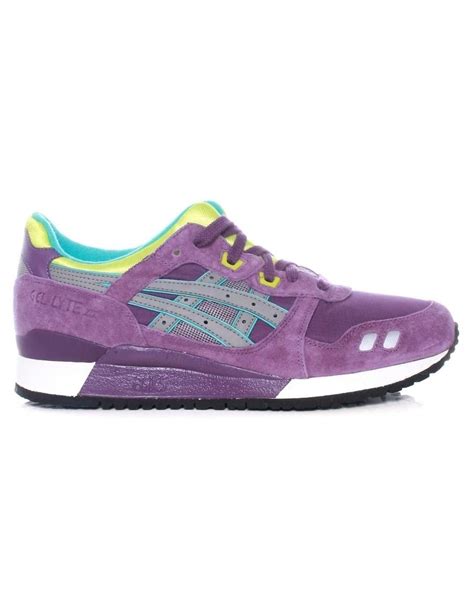 Asics Gel Lyte Iii Purplegrey Footwear From Fat Buddha Store Uk