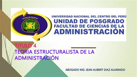 Teoria Estructuralista De La Administraci N Pptx