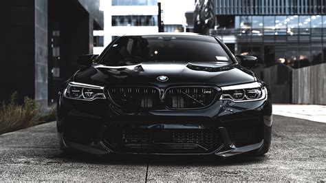 supercars, BMW M5, BMW F90, black cars, BMW 5 Series, BMW, car, frontal view, HD Wallpaper ...