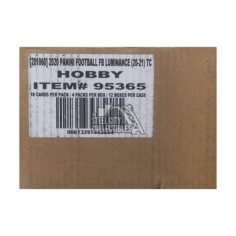2020 Panini Luminance Football Hobby 12 Box Case Steel City Collectibles
