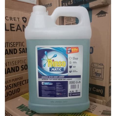 Jual Rinso Matic Detergent Liquid Professional Liter Shopee Indonesia