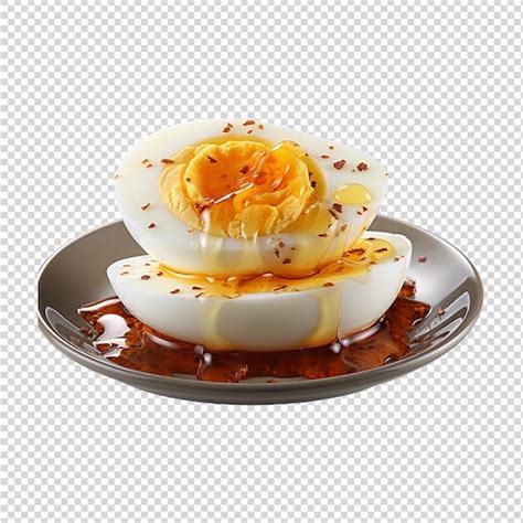 Premium Psd Boiled Egg Plate