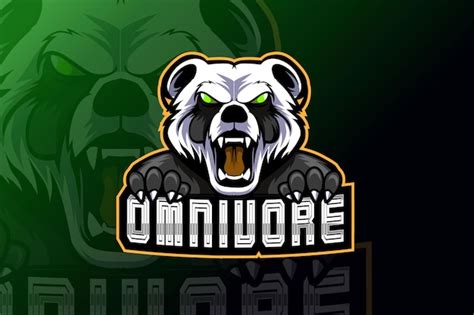 Premium Vector Angry Panda Mascot For Sports And E Sports Logo