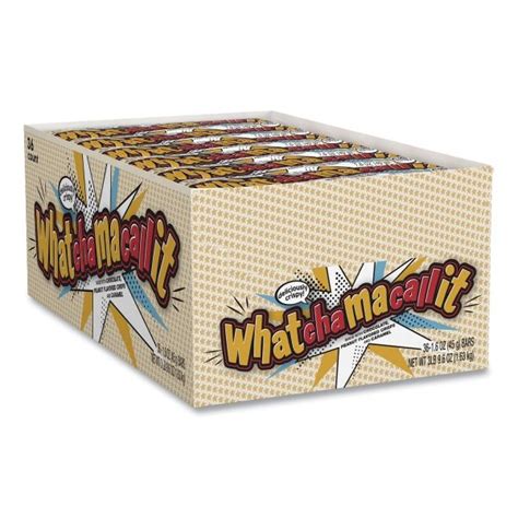 Whatchamacallit Candy Bar, 1.6 Oz Bar, 36 Bars/Box