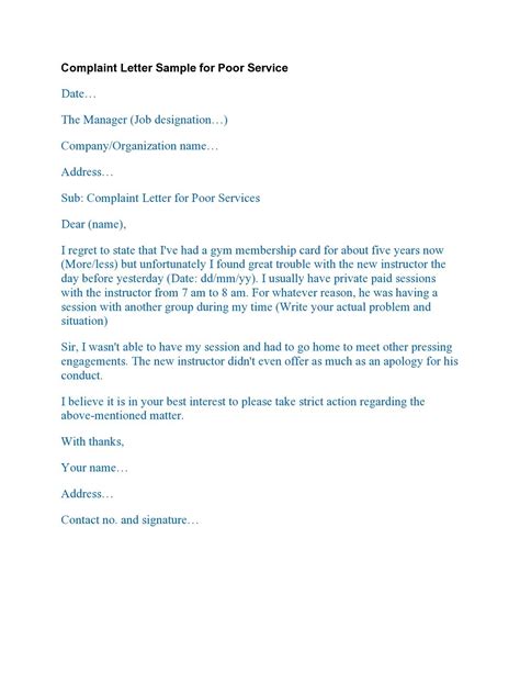 40 Formal Complaint Letter Templates Word Templatelab