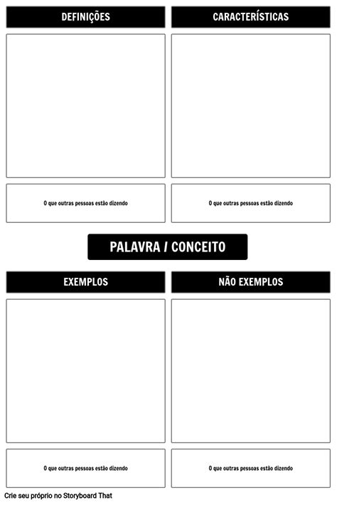 Modelo De Modelo De Frayer Storyboard Por Pt Examples