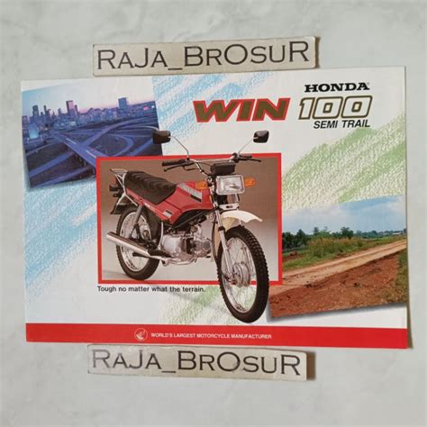 Jual Poster Brosur Katalog Leaflet Jadul Lawas Honda Win Win