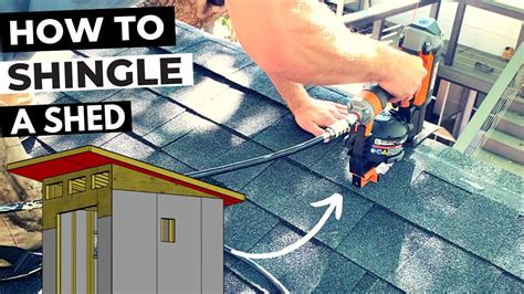 How To Install Asphalt Shingles On A Shed Roof Diy Step By Step Tutorial Youtube