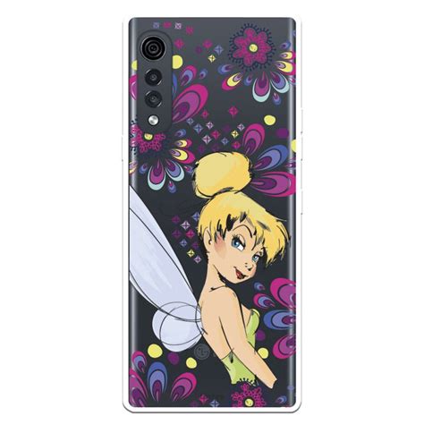 Funda Para Lg Velvet 5g Oficial De Disney Campanilla Flores Peter Pan