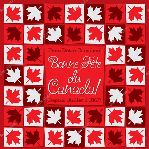 Bonne Fete Du Canada Mosaic Stock Vector Piccola 73622239