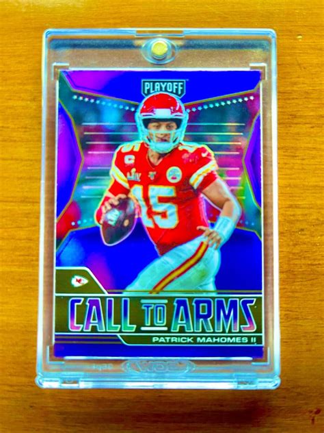 Patrick Mahomes RARE PURPLE REFRACTOR INVESTMENT CARD PRIZM CHIEFS MVP