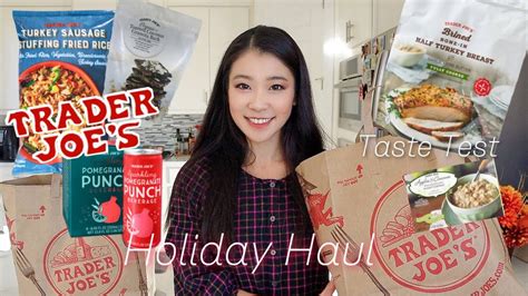 Trader Joe S Holiday Food Haul Taste Test Turkey More Trader Joe