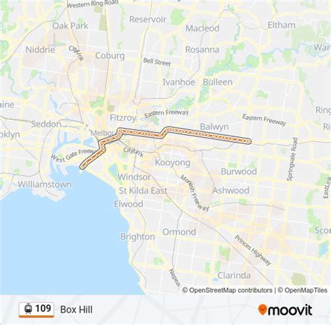 109 Route: Schedules, Stops & Maps - Box Hill (Updated)