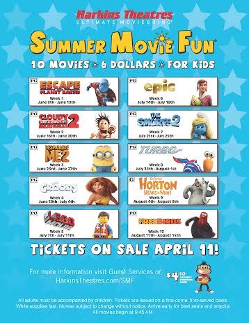 Summer Movie Fun for kids at Harkins Theater - My Crazy Savings