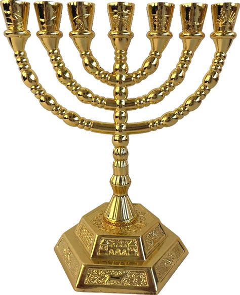 Holy Land Market Jewish Candle Sticks Menorah 7 Branches 12 Tribes