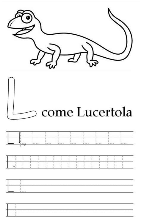 Pregrafismo Lettera L Prescrittura Lettera L