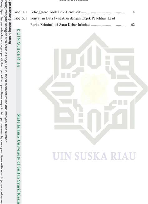 Penerapan Kode Etik Jurnalistik Dalam Penulisan Lead Berita Kriminal Di