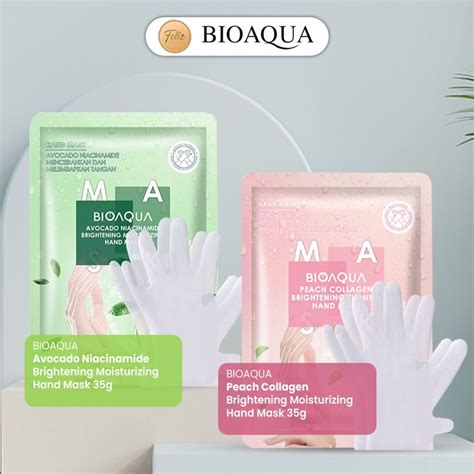 Jual BIOAQUA Brightening Moisturizing Hand Mask Masker Tangan 35g